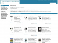 literaturwissenschaft.de Webseite Vorschau