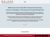 bolero-business.de Webseite Vorschau