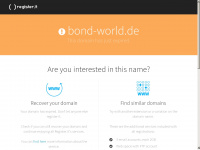 bond-world.de Webseite Vorschau