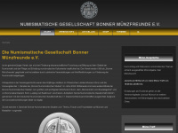 bonner-muenzfreunde.com Webseite Vorschau