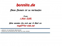 bonnita.de Webseite Vorschau