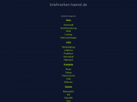 briefmarken-haenel.de Webseite Vorschau