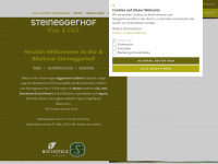 steineggerhof.com Webseite Vorschau