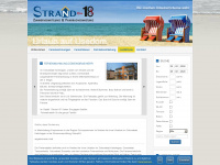 strand18.de Webseite Vorschau