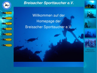breisacher-sporttaucher.de Webseite Vorschau
