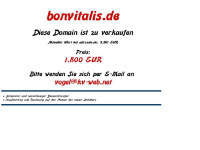 bonvitalis.de Webseite Vorschau