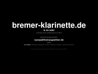 bremer-klarinette.de Webseite Vorschau
