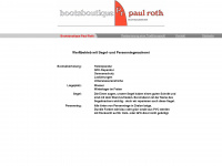 bootsboutiquepaulroth.de Webseite Vorschau
