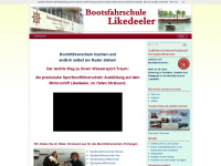 bootsfahrschule-likedeeler.de Webseite Vorschau