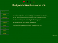 bridgeclub-muenchen-isartal.de Webseite Vorschau