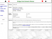 bridgeclub-schwerin-wismar.de Webseite Vorschau