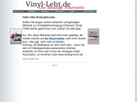 vinyl-lebt.de Webseite Vorschau
