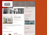 janzen-galerie.de Webseite Vorschau