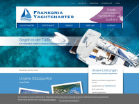 frankonia-yachtcharter.de Webseite Vorschau