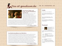 pax-et-gaudium.de Webseite Vorschau