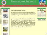 briefmarkenfreunde-oldenburg.de Webseite Vorschau