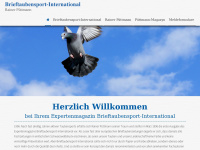 brieftaubensport-international.de Webseite Vorschau