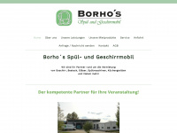 borho-geschirrverleih.de Webseite Vorschau