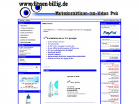 brillen-billig.com Webseite Vorschau