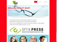 brillenoutletshop.de Webseite Vorschau