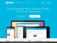 mysms.com Webseite Vorschau