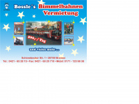 bossles-bimmelbahnen.de Webseite Vorschau