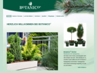 botanico-pflanzen.de Webseite Vorschau