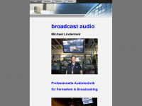 broadcastaudio.de Webseite Vorschau