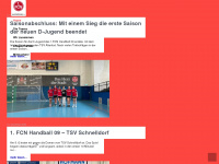 1-fcn-handball.de Webseite Vorschau