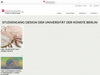 design.udk-berlin.de Webseite Vorschau