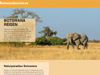 botswanatourism.eu Webseite Vorschau