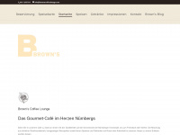 brownscoffeelounge.com Webseite Vorschau
