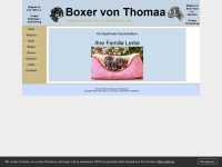 boxer-von-thomaa.de Webseite Vorschau