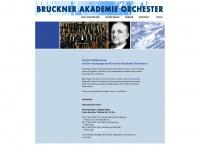 bruckner-akademieorchester.de Webseite Vorschau