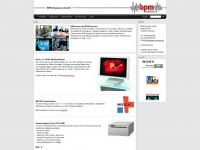 bpm-systems.com Webseite Vorschau