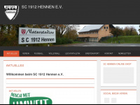 sc-hennen.de Webseite Vorschau