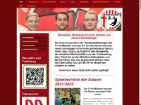 tvmuelheim-handball.de Webseite Vorschau