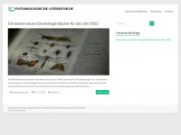 entomologische-literatur.de Webseite Vorschau