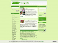 gruenes-presseportal.de Webseite Vorschau