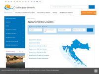 croatieappartements.fr Webseite Vorschau