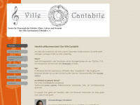 ville-cantabile.de Webseite Vorschau