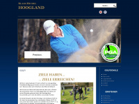 hoogland-golf.de Webseite Vorschau