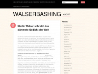 walserbashing.wordpress.com Webseite Vorschau