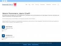 pommerscher-greif.de Webseite Vorschau