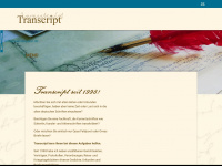 transkription.de Webseite Vorschau