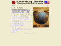 lippe-auswanderer.de Webseite Vorschau
