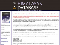 himalayandatabase.com Webseite Vorschau