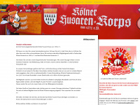 kölner-husaren-korps.de Webseite Vorschau