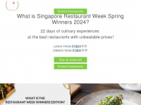 restaurantweek.sg Webseite Vorschau