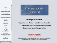 pumpentechnik-hannover.de Webseite Vorschau